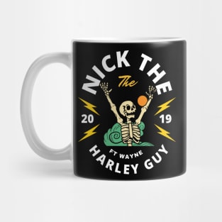 Nick The Harley Guy Skeleton Logo Mug